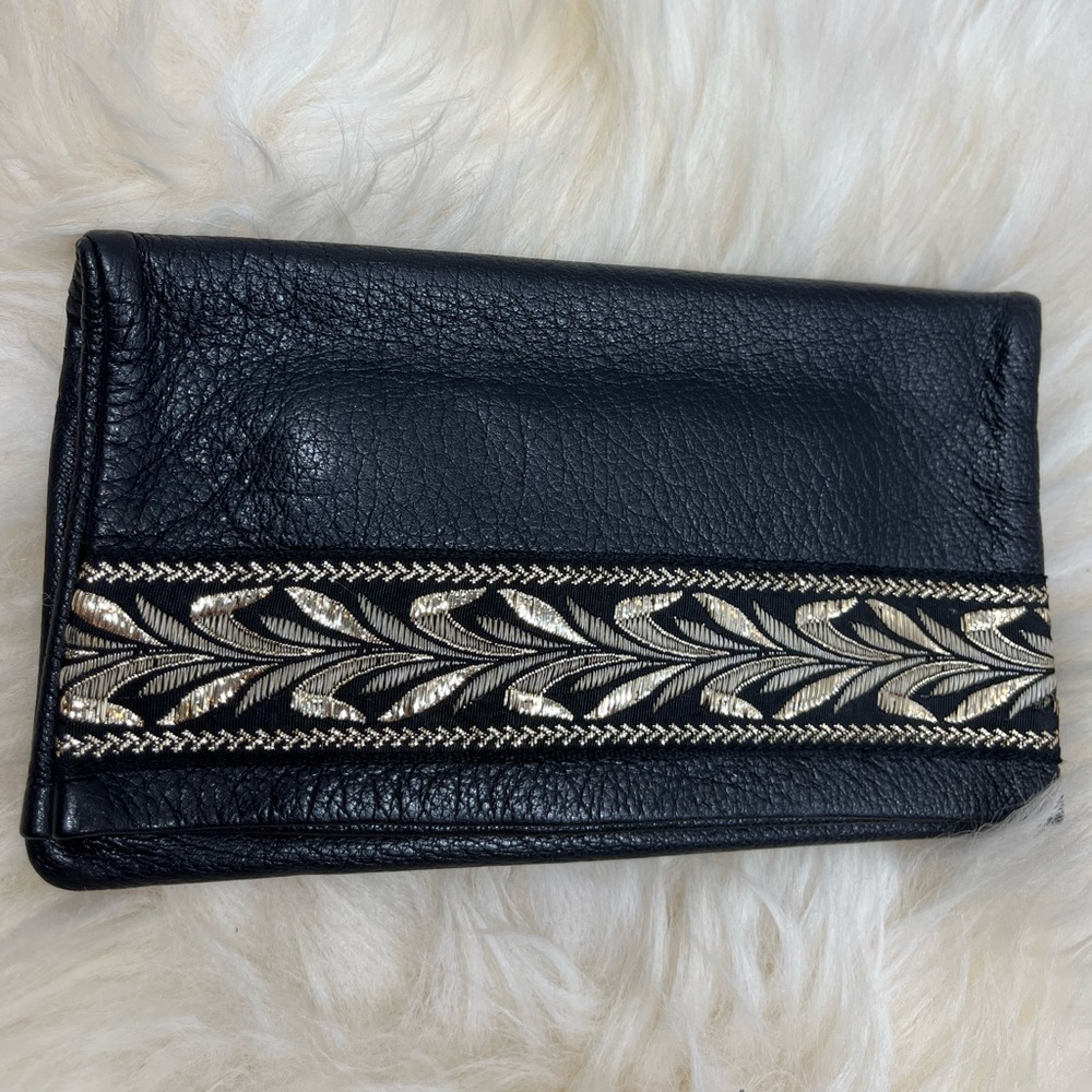 Vintage 1950s Blk Pat No D 474505 Kressline Grab Bag Blk Gold Metallic Ribbon